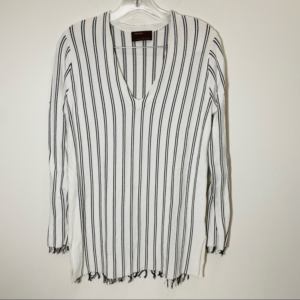 Kerisma Minimalist Fringe Sweater Neutral M